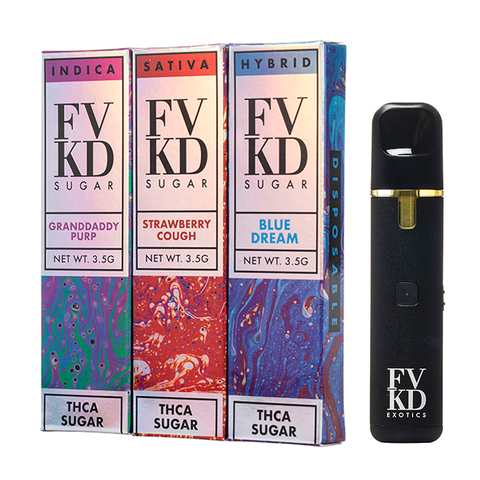 Best Disposable Vapes: FVKD THCA SUGAR DISPOSABLE | 3.5g.